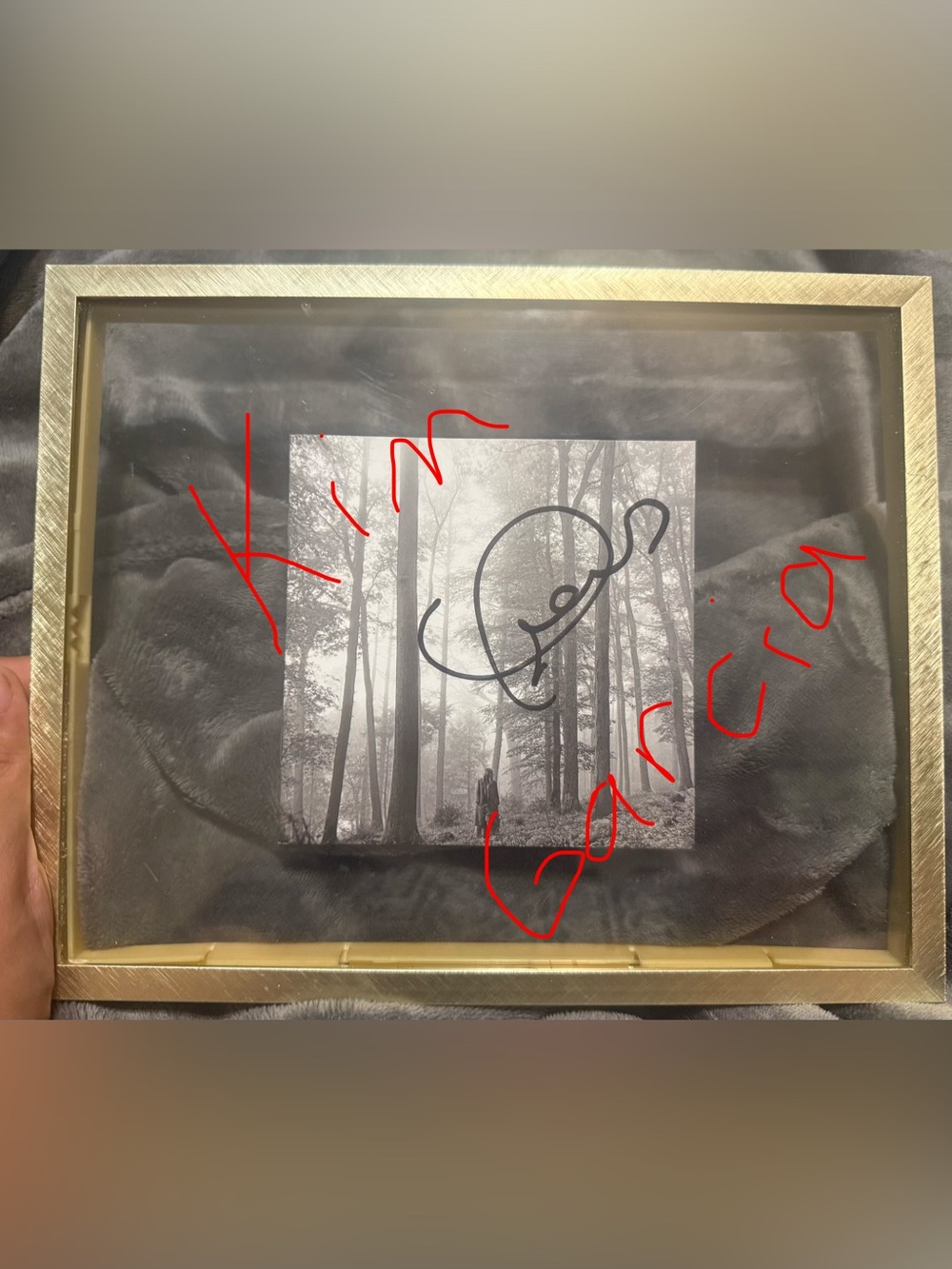 Taylor Swift Framed folklore Signed Insert